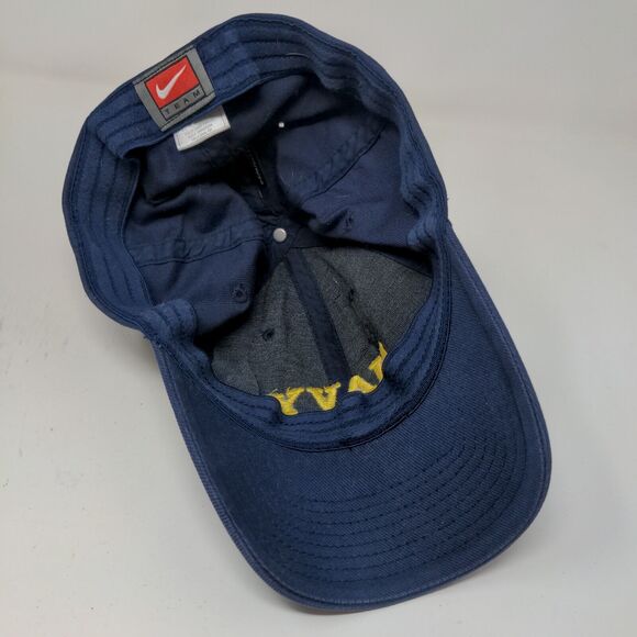 Nike Team Navy Fitted Hat Blue Size Universal Fit Embroidered Logo - Picture 9 of 12